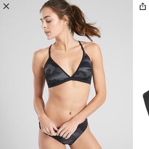 NEW Athleta freestyle camo bikini top Size S